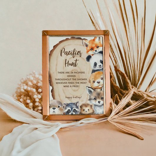 Poster SYMBOLE THÉMATIQUE DE LA CHASSE DE Pacifier LE PAY