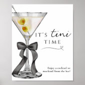 Poster Symbole Tini Time Funny Dirty Martini Bar (Devant)