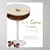 Poster Symbole Tini Time Funny Espresso Martini Bar (Devant)