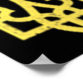 Poster Symbole trident ukrainien - L'Ukraine soutient Pat (Coin)