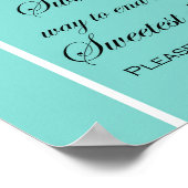 Poster Symbole Turquoise Bridal Brunch Aqua (Coin)