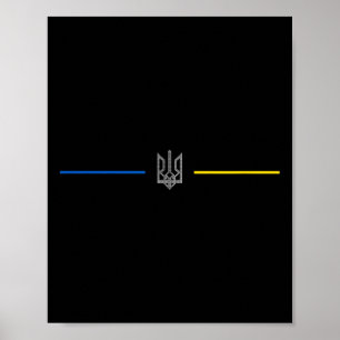Poster Symbole ukrainien Tryzub - Trident ukrainien 2