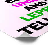 Poster Symbole Unicorn Leprechaun Funny (Coin)