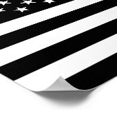 Poster symbole usa du drapeau noir américain (Coin)