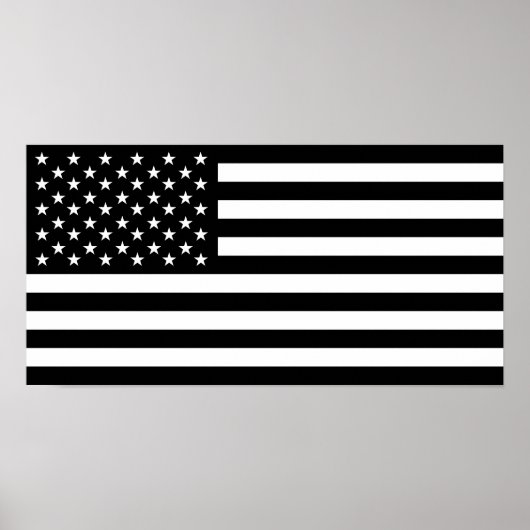Poster symbole usa du drapeau noir américain (Devant)