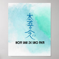 Symbole Usui Reiki traditionnel Hon Sha Ze Sho Nen