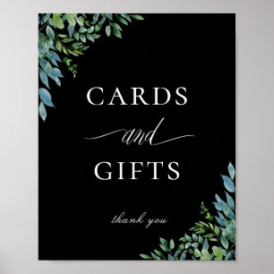 Poster Symbole vert botanique Cartes et cadeaux