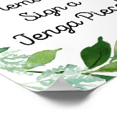 Poster Symbole vert botanique -construire des souvenirs s (Coin)