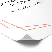 Poster Symbole vert Géométrique Bubbly Bar Pop Fizz Clink (Coin)