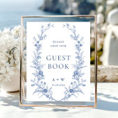 Poster Symbole victorien Ornate Grace Dusty Blue