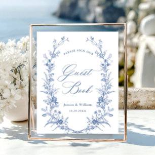 Poster Symbole victorien Ornate Grace Dusty Blue
