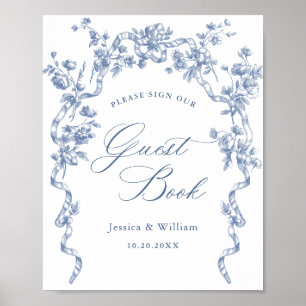 Poster Symbole victorien Ornate Grace Dusty Blue