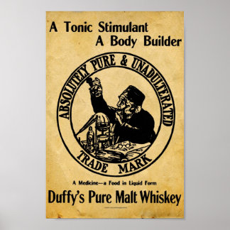 Poster SYMBOLE vintage À BLANC DE MAUVAIS