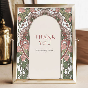 Poster Symbole Vintage Art Nouveau - Couleurs modifiables