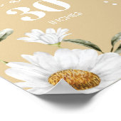 Poster Symbole vintage Daisy Bee First Birthday Milestone (Coin)