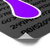 Poster Symbole Violet Pi (Coin)