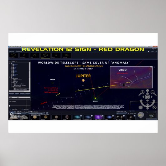 Poster Symbole Virgo - 666 Star Field 4 (Devant)