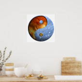 Poster Symbole Yin et Yang (Cuisine)