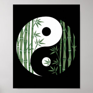 Poster Symbole Yin Yang Mboo Harmonie Zen Art Yoga Pour F