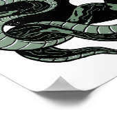 Poster SYMBOLE Yin yang Snake Et Crane (Coin)