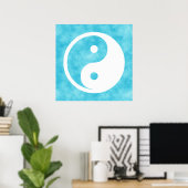 Poster Symbole Yin Yang - tatouage solide design 2 (Bureau à domicile)