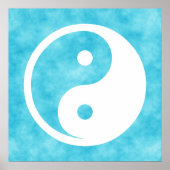 Poster Symbole Yin Yang - tatouage solide design 2 (Devant)