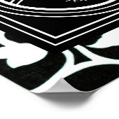 Poster Symbole Yin Yang Tree Harmonie noire blanche (Coin)