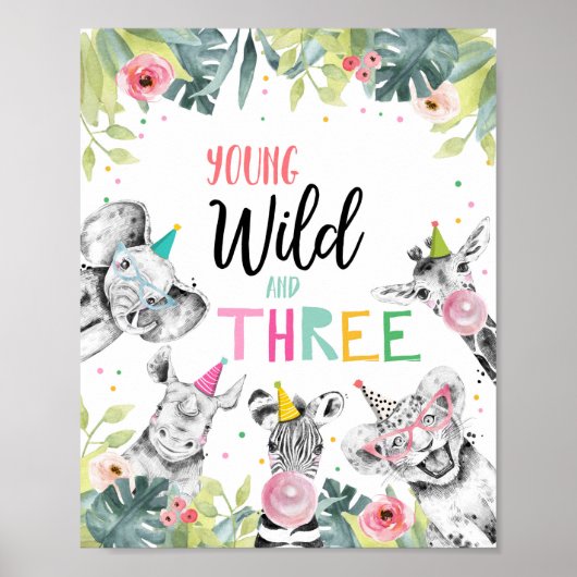 Poster Symbole Young Wild And The Safari Party Animals (Devant)