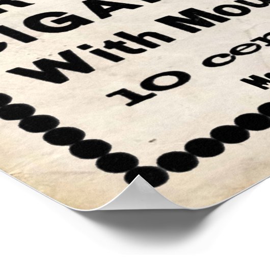 Poster SYMBOLE ZARINOIS DE Cigarette Russe (Coin)