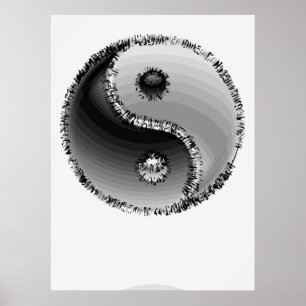 POSTER SYMBOLE ZEN YIN-YANG
