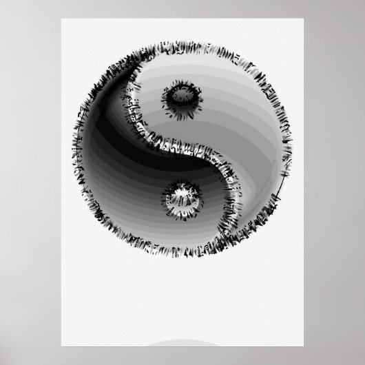 POSTER SYMBOLE ZEN YIN-YANG (Devant)