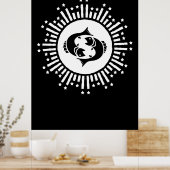 Poster Symbole zodiaque avec Starburst céleste (Cuisine)