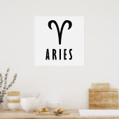 Poster Symbole zodiaque d'Aries (Cuisine)
