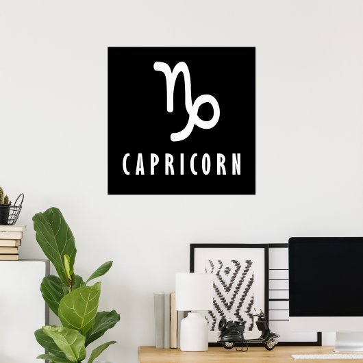 Poster Symbole zodiaque de Capricorne (Bureau à domicile)