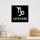 Poster Symbole zodiaque de Capricorne (Cuisine)