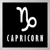 Poster Symbole zodiaque de Capricorne (Devant)