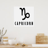 Poster Symbole zodiaque de Capricorne (Cuisine)