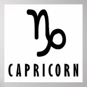 Poster Symbole zodiaque de Capricorne (Devant)