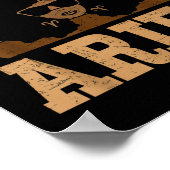 Poster Symbole Zodiaque de la femme noire Aries Queen Afr (Coin)