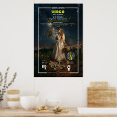 Poster Symbole zodiaque de la vierge (Cuisine)