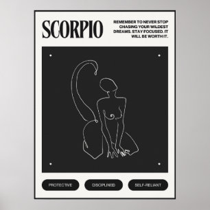 Poster SYMBOLE Zodiaque Scorpio