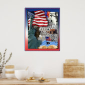 Poster Symboles américains (Cuisine)