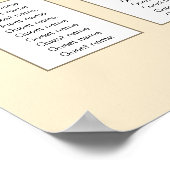 Poster Symboles celtiques et feuillage 12 table (Coin)