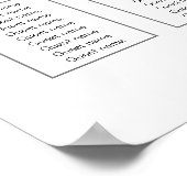 Poster Symboles celtiques et feuillage pour 12 tables (Coin)