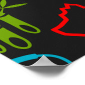 Poster Symboles chinois (Coin)