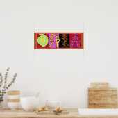 Poster Symboles de guérison Reiki 2010 (Cuisine)