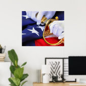 Poster Symboles de l'affiche du Corps des Marines des Éta (Bureau à domicile)