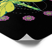 Poster Symboles de libellule Mandala magique Insecte (Coin)
