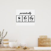 Poster Symboles d'éléments périodiquement Nerdy (Cuisine)