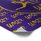 Poster Symboles Golden Yoga Asanas (Coin)